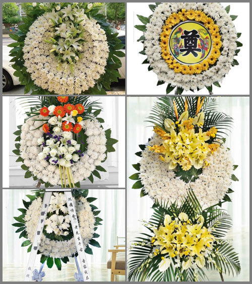 江西宜春铜鼓县温泉镇花圈速递